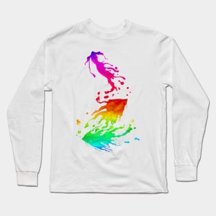 Rainbow Fighting Fish Long Sleeve T-Shirt